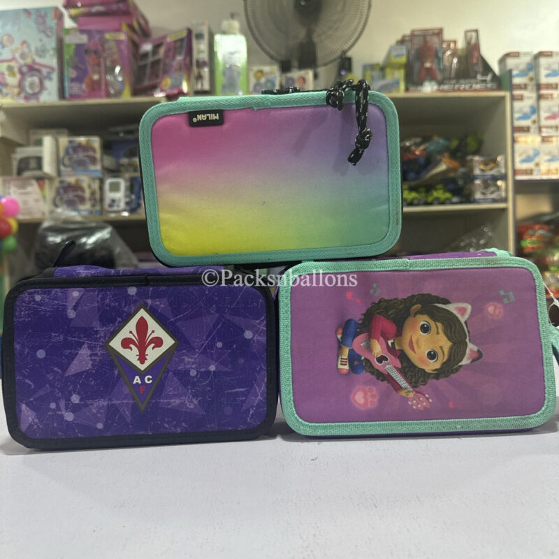 3 zipper pencil case