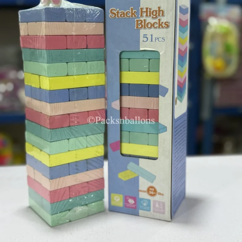 Rainbow Jenga