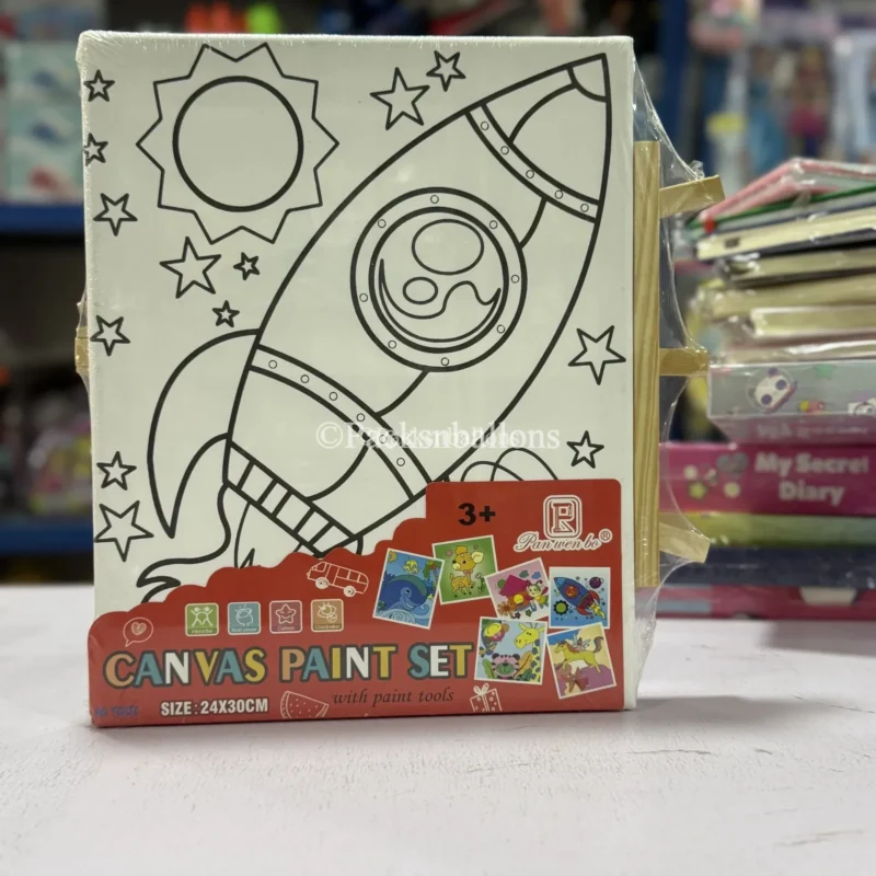 canvas painting, plain with stand