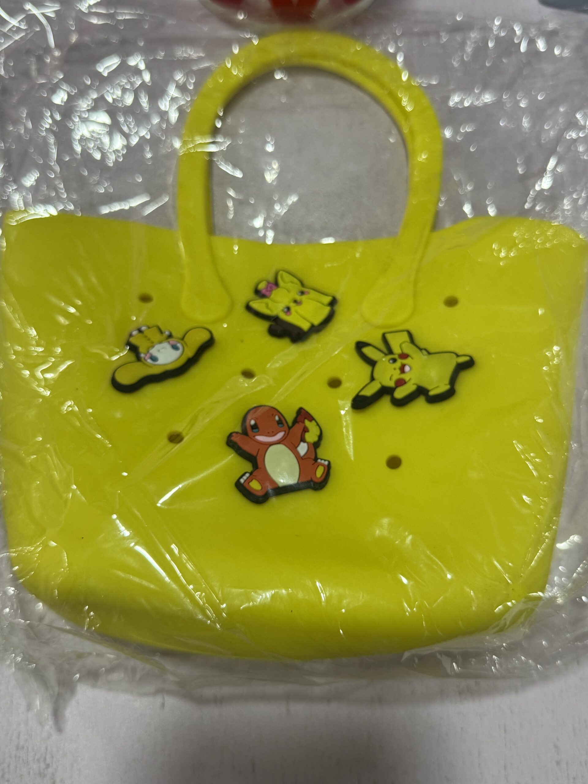 croc bag with jibits