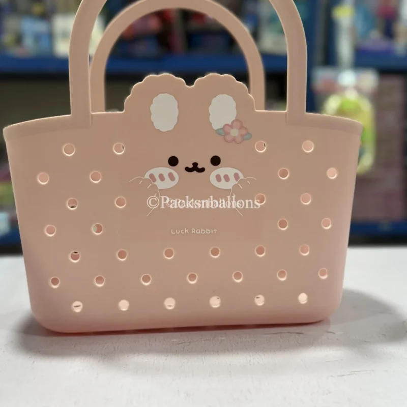crocs bag in white and pink