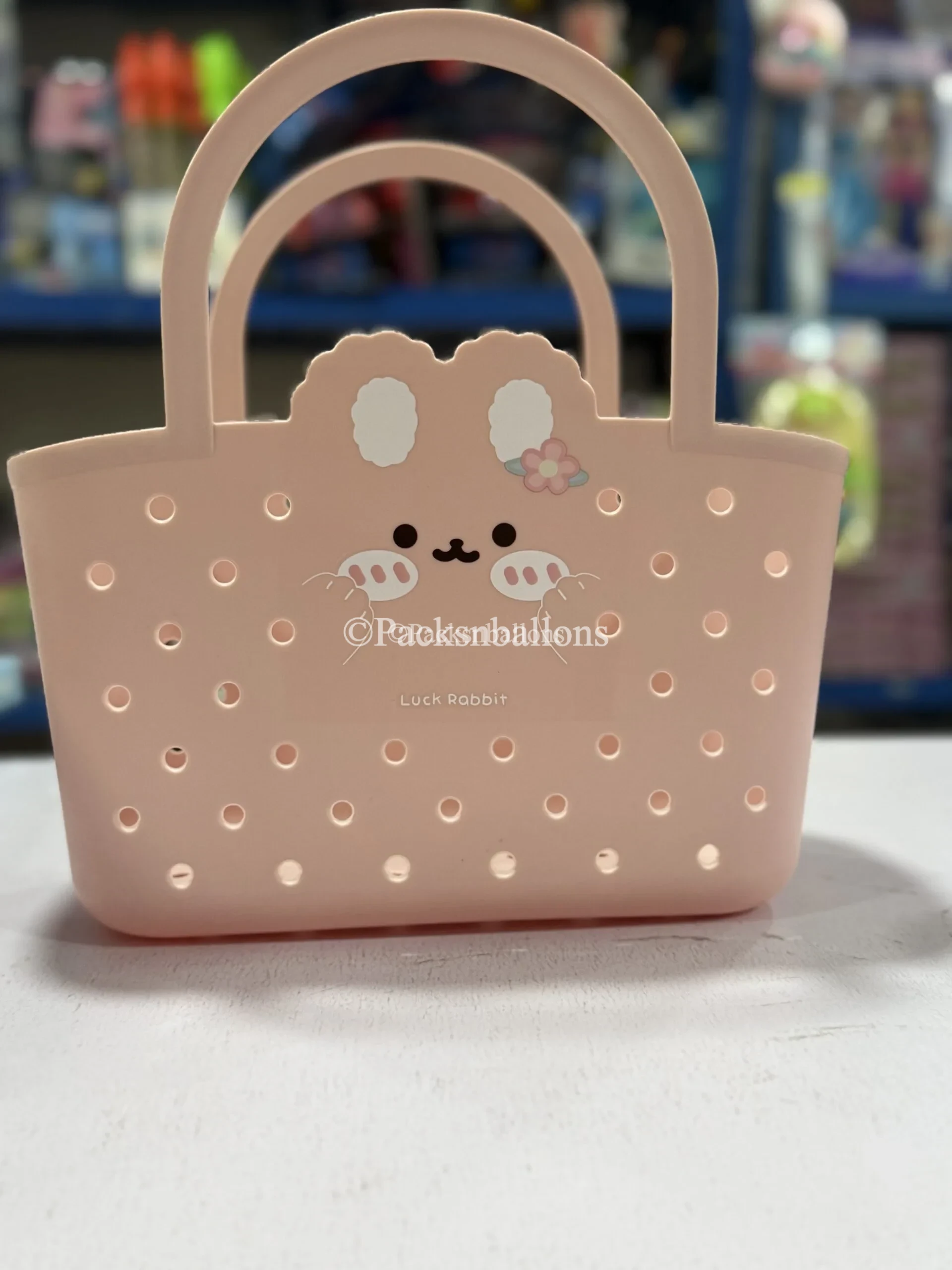 crocs bag in white and pink