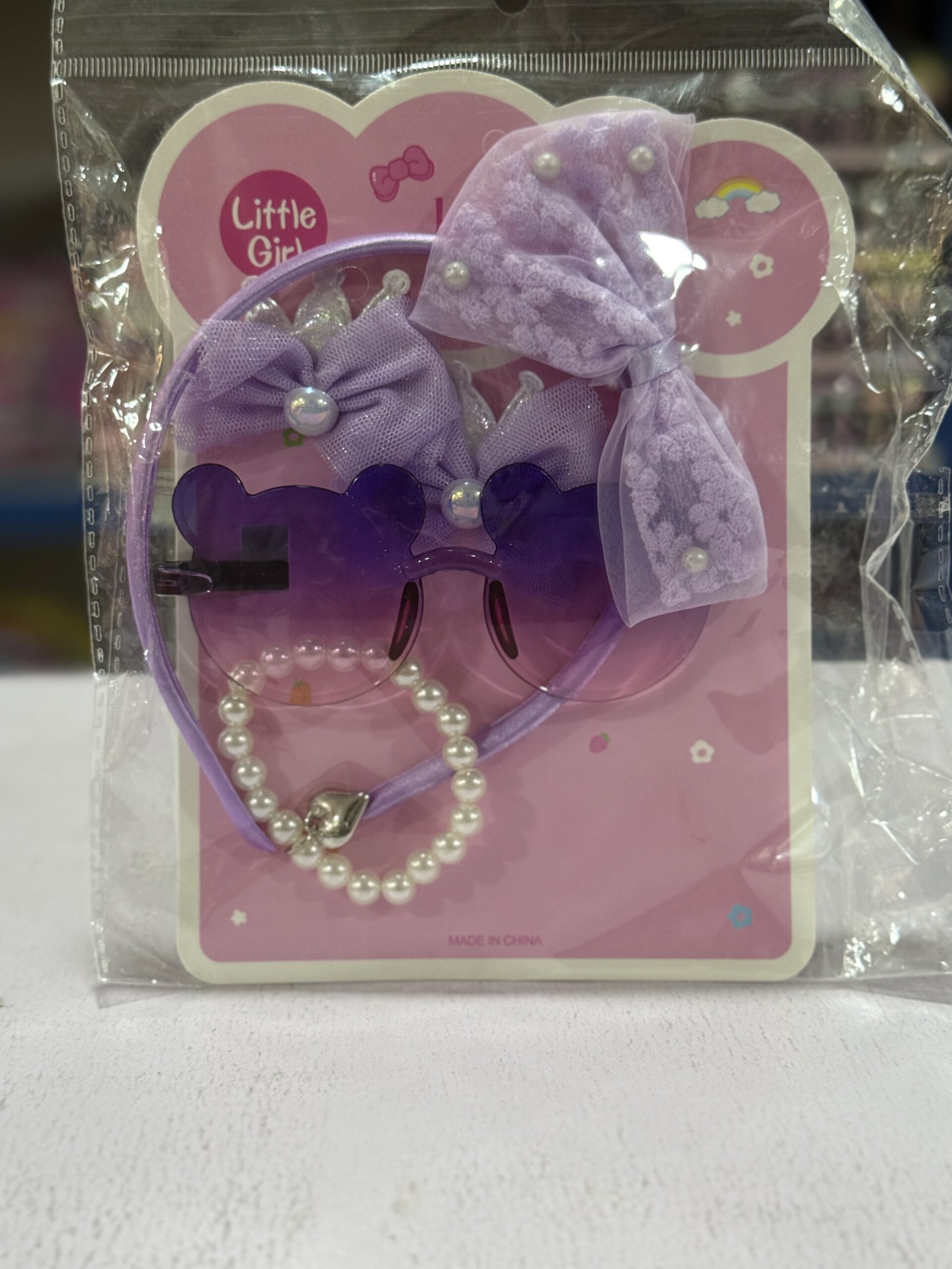 hair band with glasses