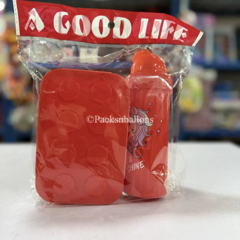 water and food set (ketchup design)