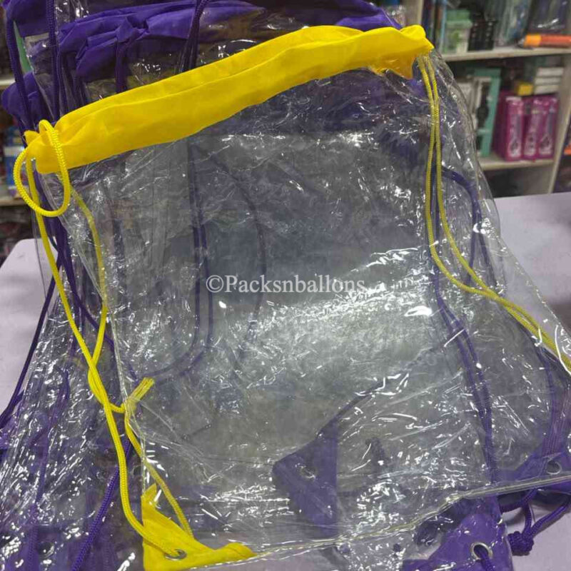 transparent drawstring