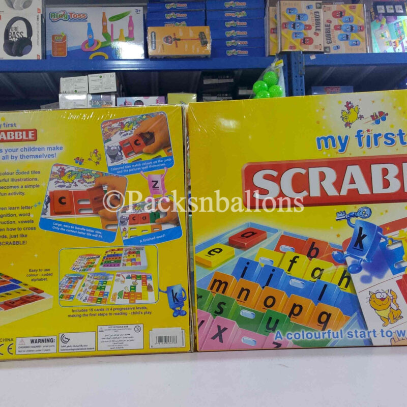 my first scrabble- yellow