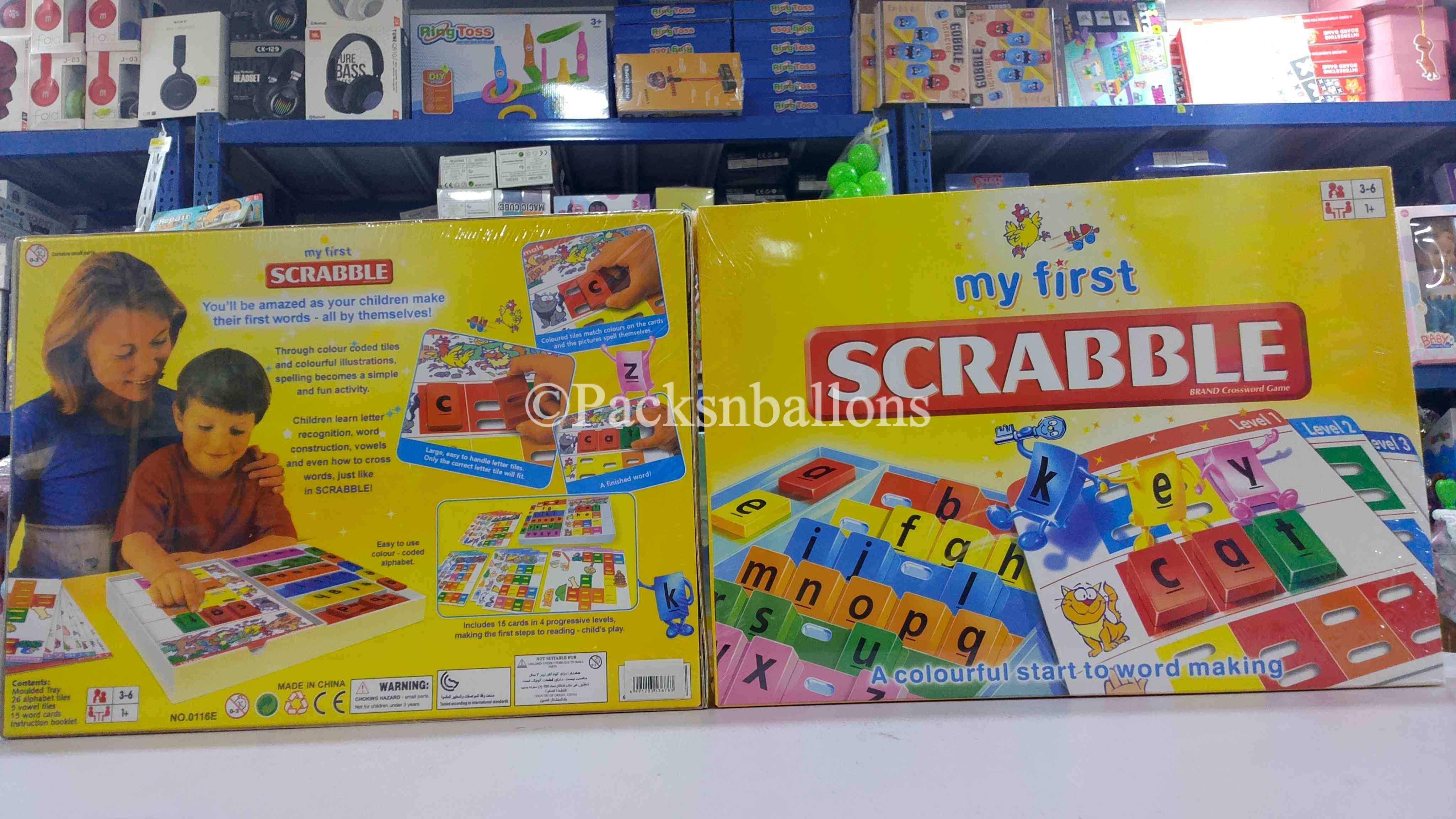 my first scrabble- yellow