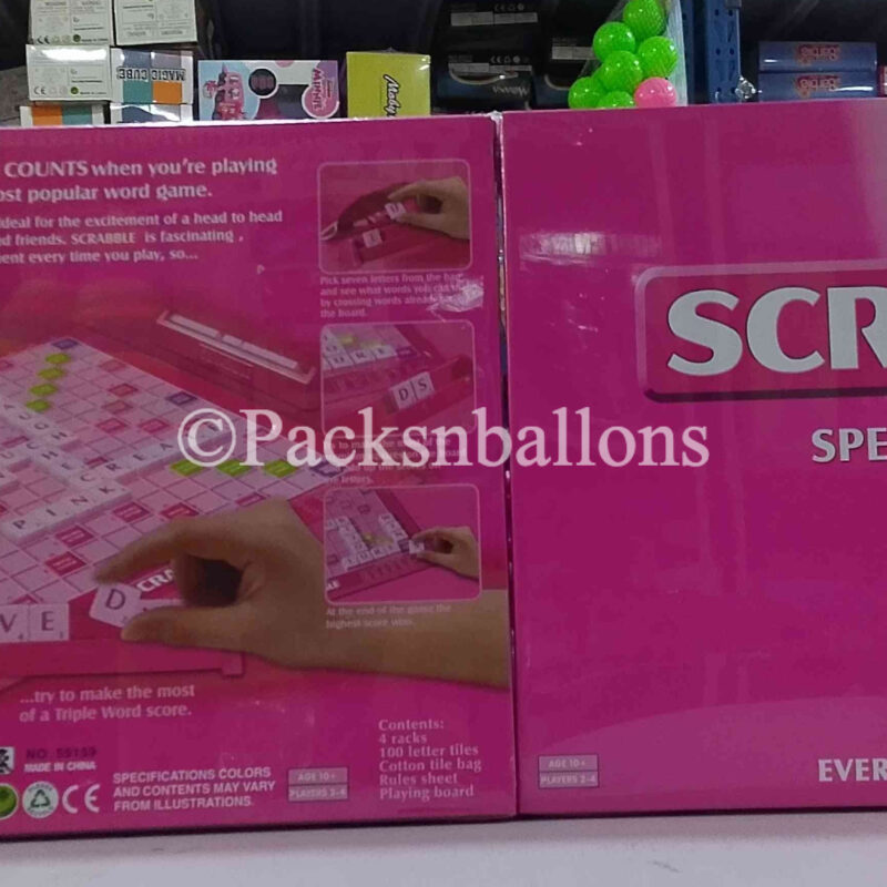 scrabble pink edition