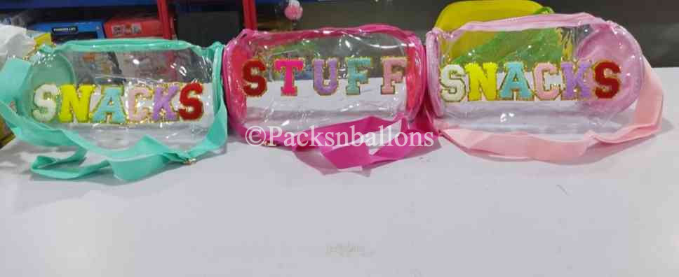 snacks transparent bag